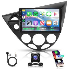KYNNT 8-Core 4G+64G Car Radio for Ford Focus 1998-2006 with Qualcomm Snapdragon chip, Car Stereo Carplay Android Auto 3D car Model Display GPS WiFi 9 Inch IPS Touchscreen Mirror Link Camera