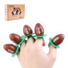 Football Ring Lollipops Kids,Suckers Individually Wrapped Bulk for Tailgates,Easter Candy Lollipops Birthday Party Favors Suckers,18 Count