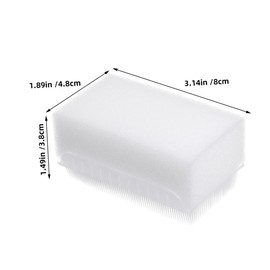 SAFIGLE 6pcs Sensory Bristle Brush Dual Sided Soft Sponge Bath Scrubber for Nail Cleaning and Massage Tool for Early Childhood Sensory Development