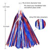 catin Patriotic Bike Streamers Red White Blue Bike Tassels Shiny