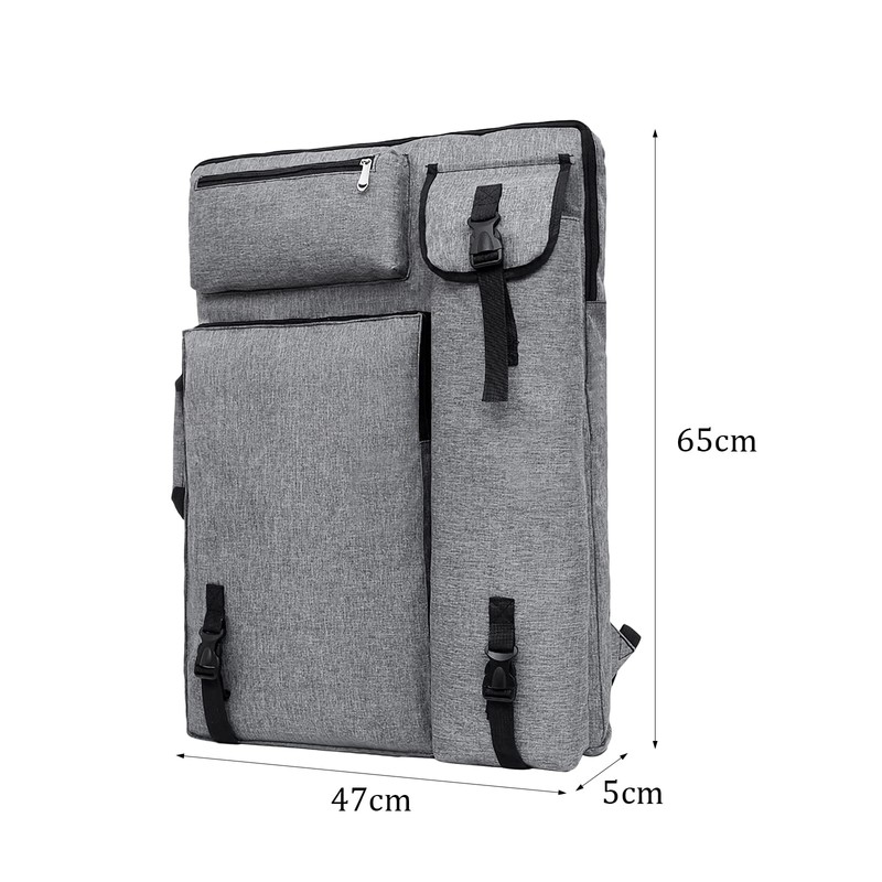 Backpack A3 Drawing Board Large Carry Bag with Shoulder Strap