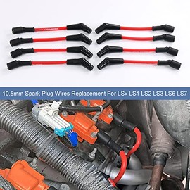 JDMSPEED nuevo 10.5 mm JDMSPEED LSX LS1 LS2 LS3 LS6 LS7 alto calor Bujía Juego De Cables De Encendido