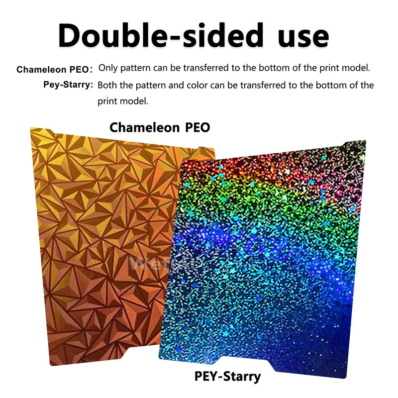 JUUPINE H2D Build Plate 355x346mm Double Sided Chameleon PEO+Starry PEY