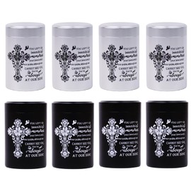 BRUKUSUR Small Urns for Human Ashes Set of 8 Mini Urn for Ashes 3 inches Keepsake Urns for Ashes for Sharing Small Keepsake Urns Memorial Ashes Holder