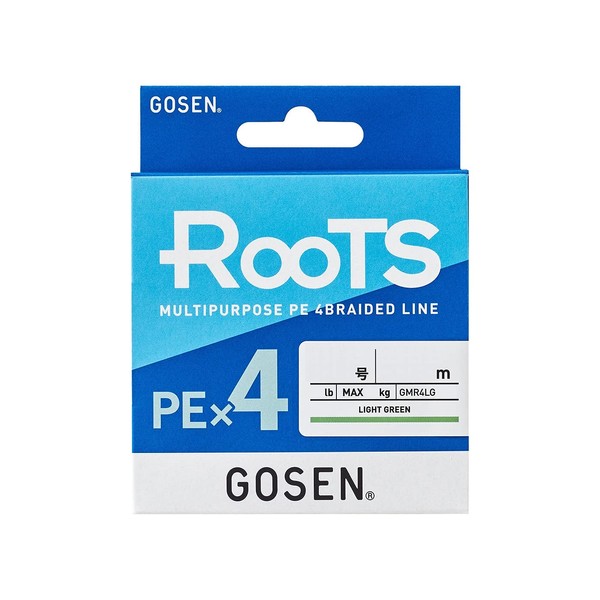 Gosen Roots PE x 4, Light Green, 150m, No. 0.6