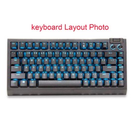 Silicone Keyboard Skin Cover Compatible for Razer BlackWidow V4 75% Mechanical Gaming Keyboard （NOT Compatible for Razer BlackWidow V4/V4 Pro Wired Mechanical Gaming Keyboard (Clear)