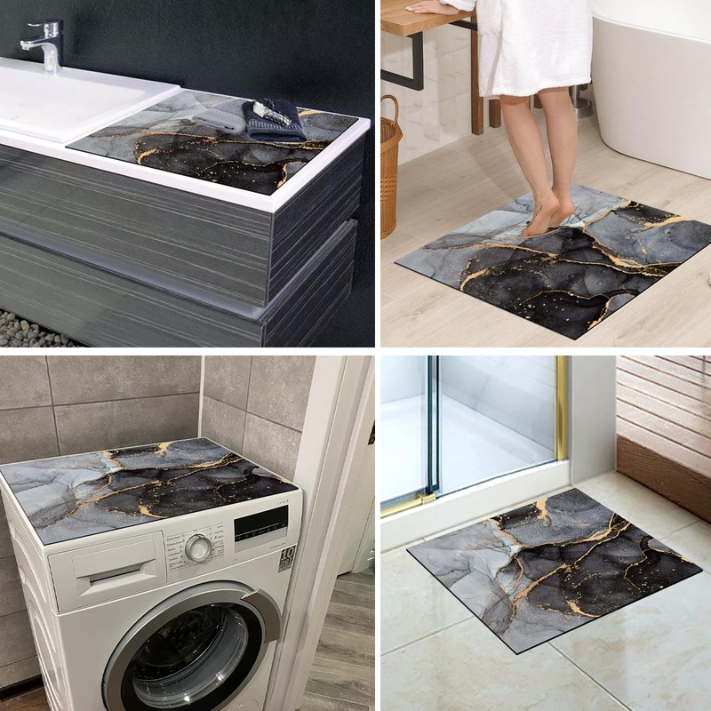 REESTBOO Washer and Dryer Top Protector Mat, Absorbent Anti-Slip Washer
