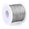 jijAcraft 100M Silver Twine String, Silver Thread Twist Ties with