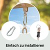 h2i Swing Ropes, Rope for Swing Including Carabiner, Height-Adjustable Rope