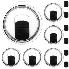 LDXDRU 6 Pack 20 oz Tumbler Lids, Yeti Magslider Lid 20 oz, Yeti Lids 20 oz Replacement Lid, Spill Proof Cup Lids Covers with Magnetic Slider Switch, for Ozark Trail, Old Style Rtic
