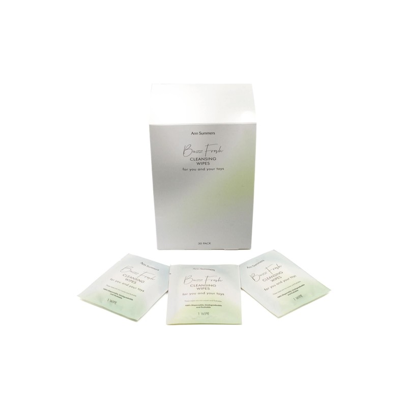 Ann Summers Buzz Fresh Toy Cleansing Wipes, Unscented Toy and