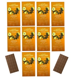 Cacao Adventures - Unmilk'd Chocolate Bar - Plant based milk chocolate | Dairy Free Milk Chocolate | Ceremonial Grade Cacao | Natural | Ethically Sourced Sustainably Grown | 1.76 Ounces (Pack of 10)