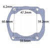 For Husqvarna, For Jonsered Cylinder Piston Top End Rebuild Kit