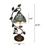 Radiance Goods Dragonfly Tiffany-Style 1 Light Accent Table Lamp 8"