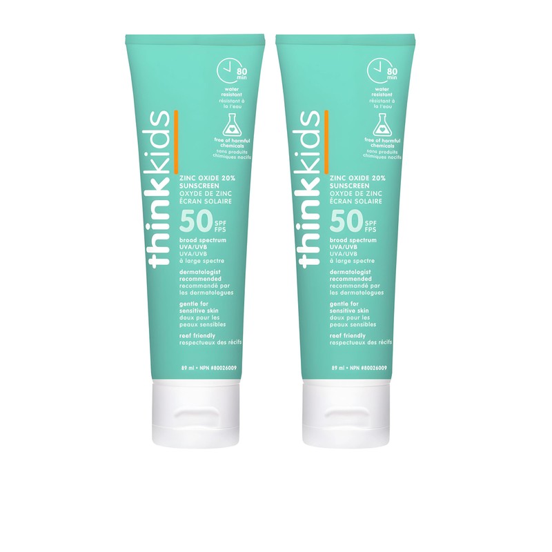 Thinksport Kids Safe Sunscreen SPF 50+ (3 ounce) (2 pack)