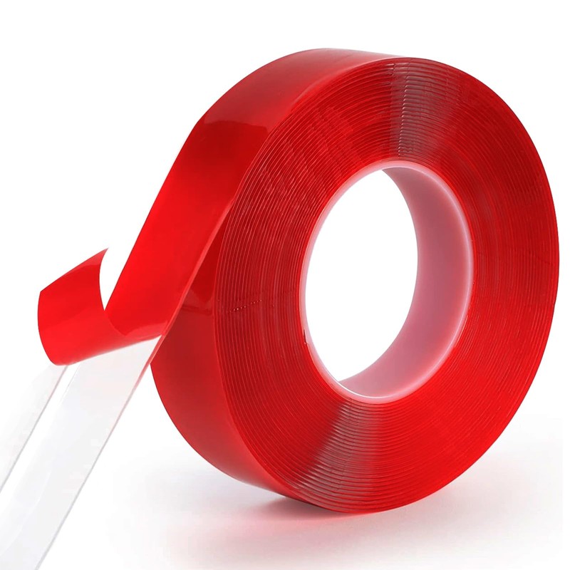 Cinta adhesiva de doble cara resistente, extragrande, resistente a la