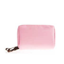 Kososuru Small Makeup Bag, Portable Waterproof Cosmetic Bag Travel Makeup Pouch for Women (Pink, Square)