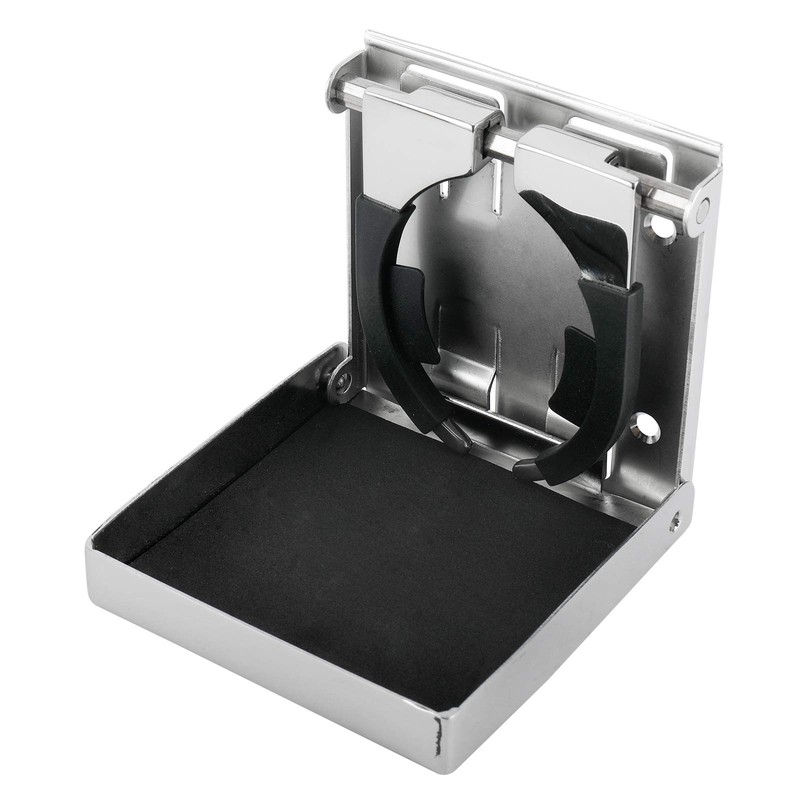 YaeMarine 4-Pack Stainless Steel Adjustable Folding Drink Holder Cup Holder