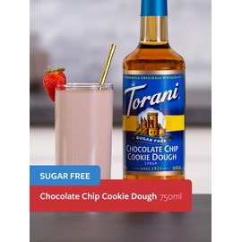 Torani Sugar-Free Chocolate Chip Cookie Dough Drink Syrup, 750mL bottle