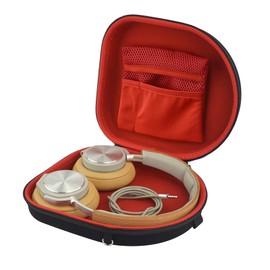 Linkidea Headphones Carrying Case Compatible with B&O Play H6, H8, SONY WH-CH520, MDR-XB950BT Case, Replacement Protective Hard Shell Travel Bag with Cable, Charger Storage (Black)