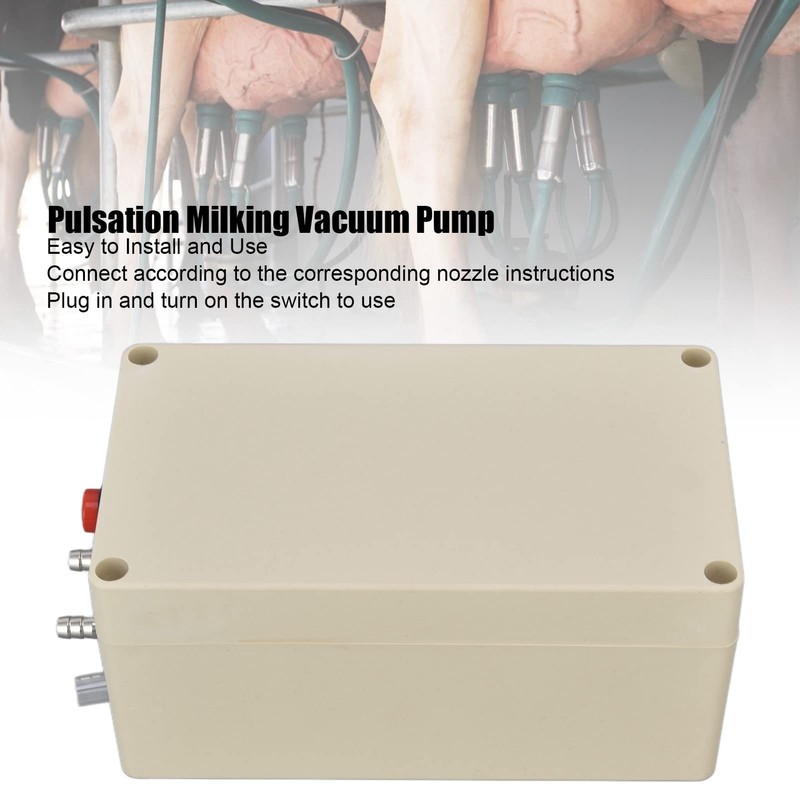 Milking Vacuum Pump, 48W Easy Installation Pulsation Milking Machine Plug