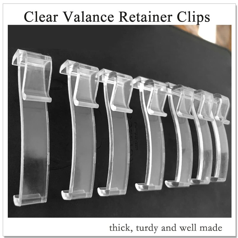2.5 Inch Valance Clips for Horizontal Blind Valance (24 Pieces)