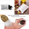 100 Pcs Disposable Loose Leaf Tea Empty Bags with Drawstring,Tea
