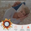HOBYLUBY Large Outdoor Clock, Sun Outdoor Wall Clock with Thermometer
