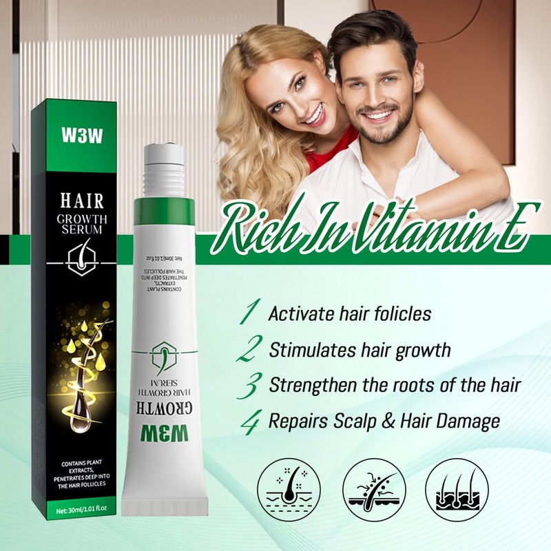Hair Growth Serum, Orrenaturals Hair Revival Ampoule 3% Rosemary Hair