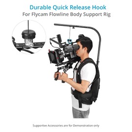FLYCAM Quick Release Camera Hook for Flowline Body Support Rigs– Quick-Release Head, Four-Ball Studs. Payload up to 25kg/55lb (FLCM-FLN-CH)