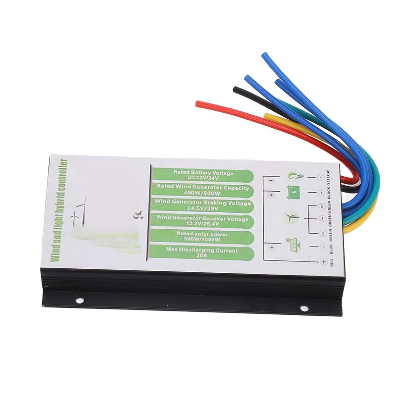 Wind Solar Hybrid Charge Controller 12V 24V Battery Auto PWM
