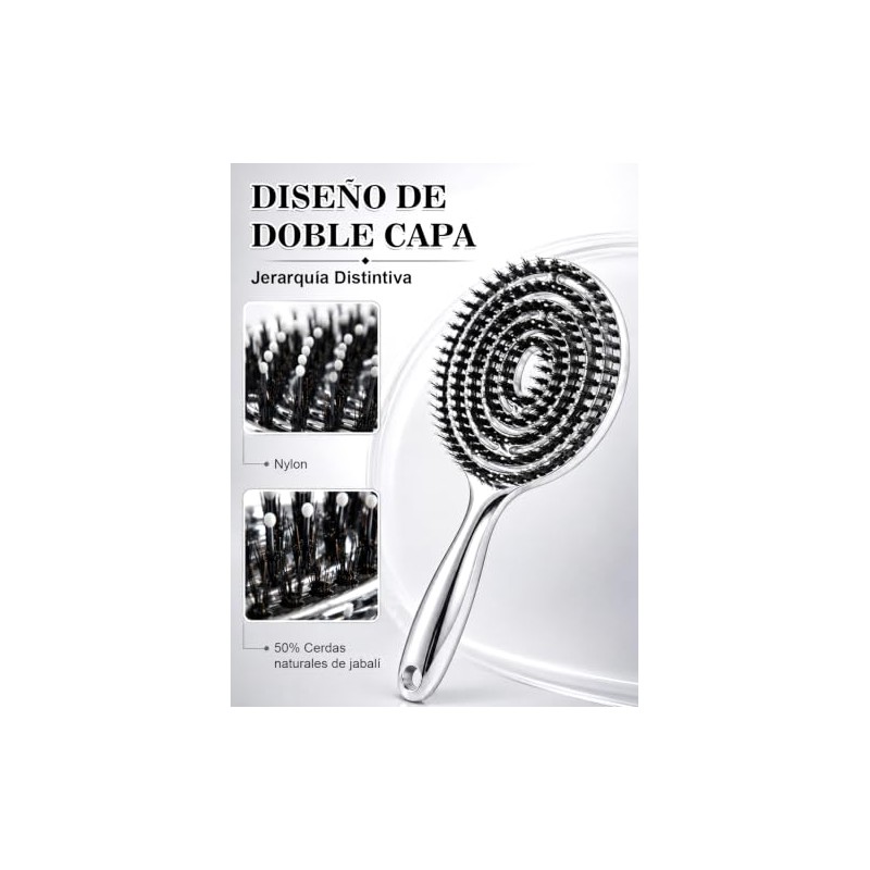 Hair Brush Cepillo Cabello Cerdas Mixtas