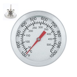 Barbecue Thermometer, 50-500°C, Stainless Steel, Barbecue and Food Temperature Control, For BBQs, Cooking, Metal, Oven Thermometer, Cooking 50-500 Degrees