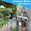 Votoko 3-Wege Wasserhahn Wasserverteiler, 3/4 Zoll Messing Wasseranschluss Verteiler, Schlauchverteiler