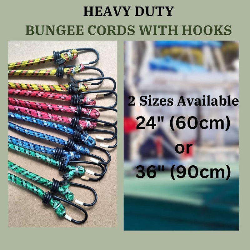 xtralotz - Heavy Duty Bungee Shock Tension Cords with Hooks