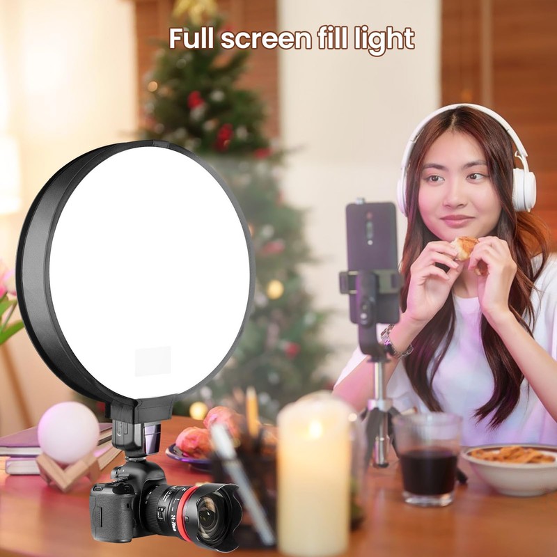 Portable Round Softbox Flash Diffuser, 40CM Foldable Round Shape Speedlite