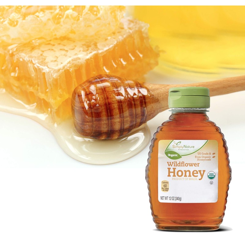 SIMPLY NATURE 2 Pack Wildflower Honey Organic Certified Grade A