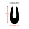 Full Size 20 Feet Chrome U Shape Truck Door Edge