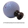 Golf Ball Lamp Finial, White, 2.25"h