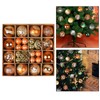 predolo 36Pcs Christmas Balls Christmas Tree Ornaments,Ball Christmas Tree Baubles