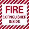 Fire Extinguisher Inside -4" X 4" Vinyl Decal, I Make