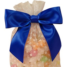 Royal Blue Blue Satin Bow On A Wire 1 1/2" X 4 1/2" | Quantity: 12