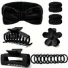 Set Spoottool de 16 piezas en negro: diadema, muñequeras, 3