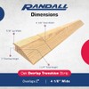 Randall Oak 1inches Overlap Edge Floor Transition 4 1/8inches Wide
