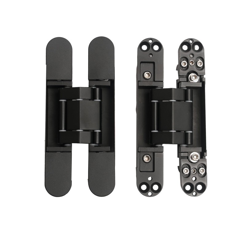 AnvFlik 4-Pack 6 inch Hidden Door Hinges Heavy Duty Black,
