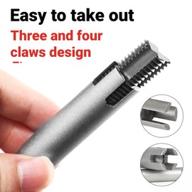 LiebeWH Broken Tap Extractor Set High Speed Steel Screw Removal Tool for Removing Stripped and Damaged Taps(9 Pcs)