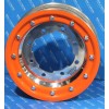 BOSS ATV RACING POLISHED BEAD LOCK FRONT WHEEL 10X5 ORANGE