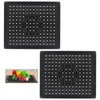 Pack of 2 Sink Inserts Rubber 31.4 x 26 cm