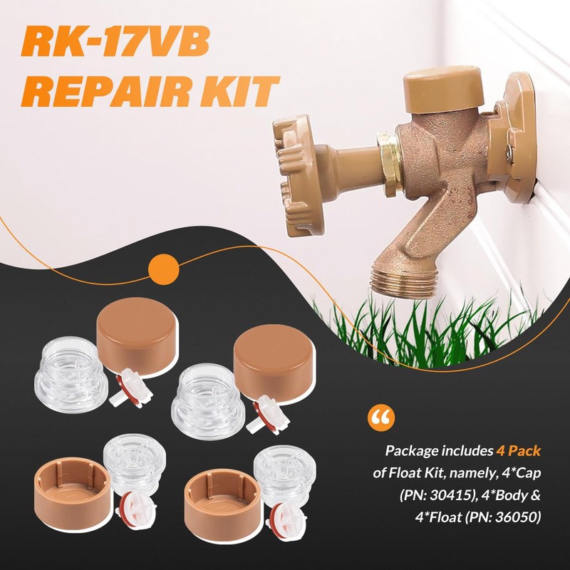usvehj RK-17VB Vacuum Breaker Float Kit fit for Woodford Model
