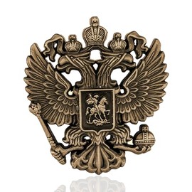 Russia Coat of Arms Pin (Gold), Metal